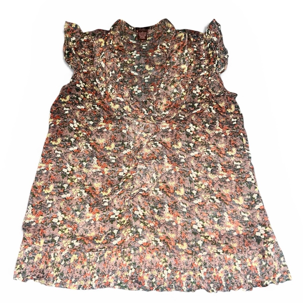 Y2K DMBM Floral Flowy Sleeveless Size Medium Blouse